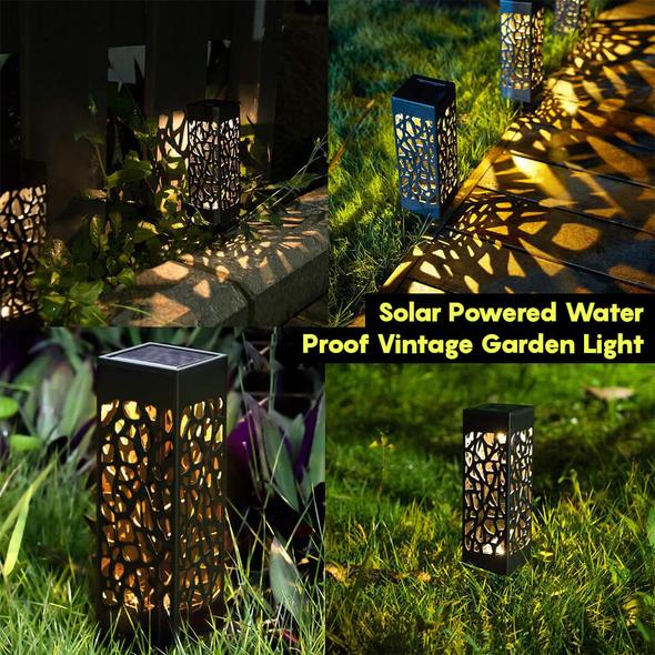 Vintage Solar Garden Light - Waterproof & Eco-Friendly