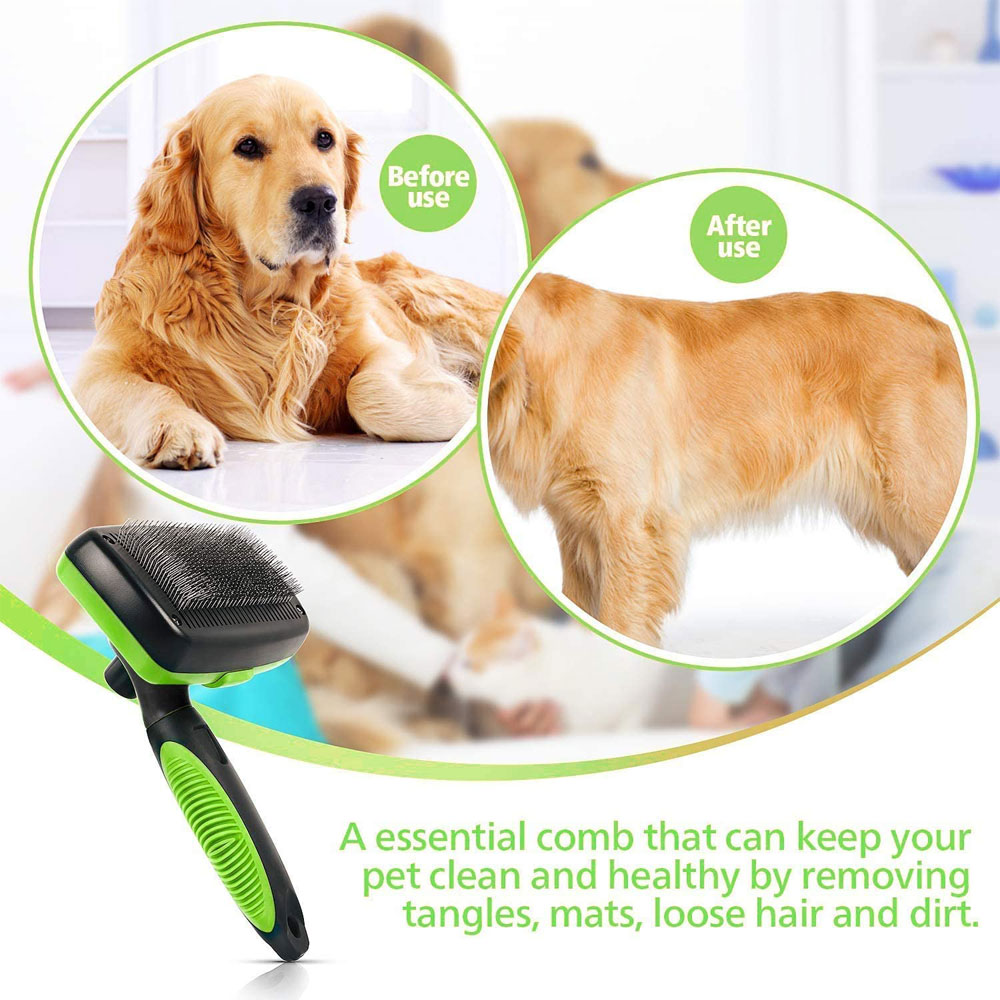 Self-Cleaning Dog Brush – Effortless & Painless Grooming