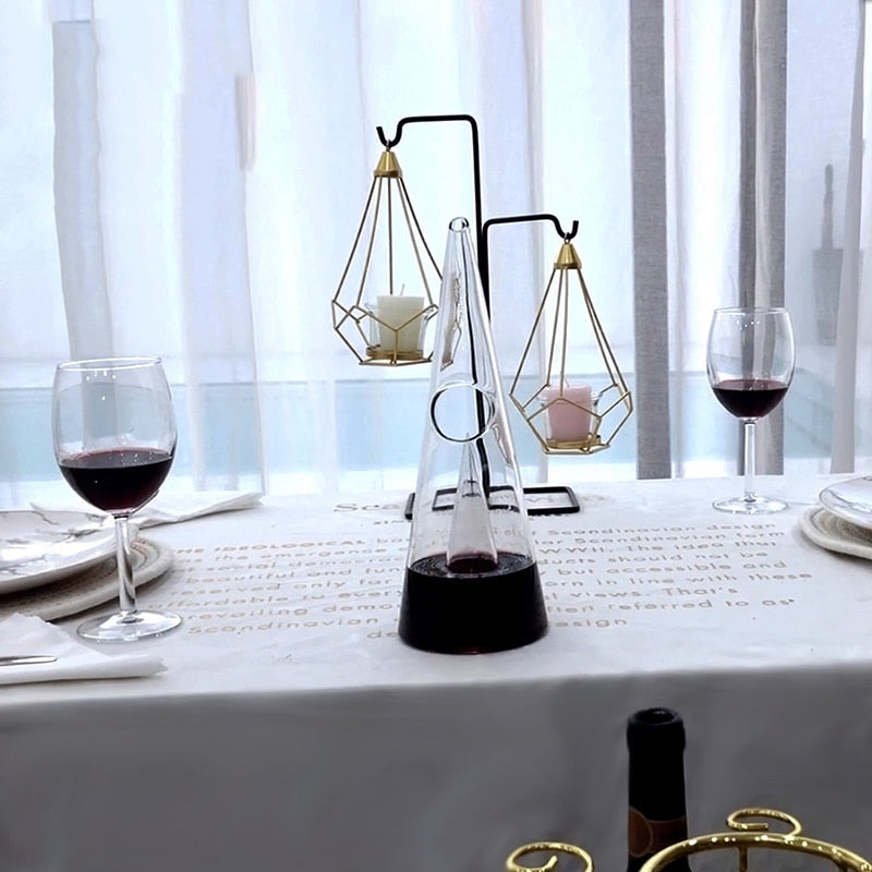 Crystal Clear Wine Decanter & Aerator | Elegant Modern Design