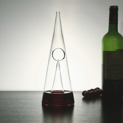 Crystal Clear Wine Decanter & Aerator | Elegant Modern Design