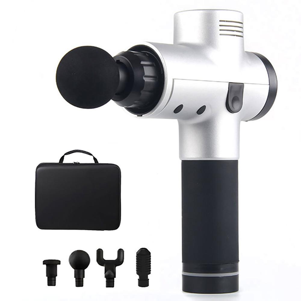 Deep Tissue Massage Gun | 3 Speeds, 6-Hr Battery, 4 Heads