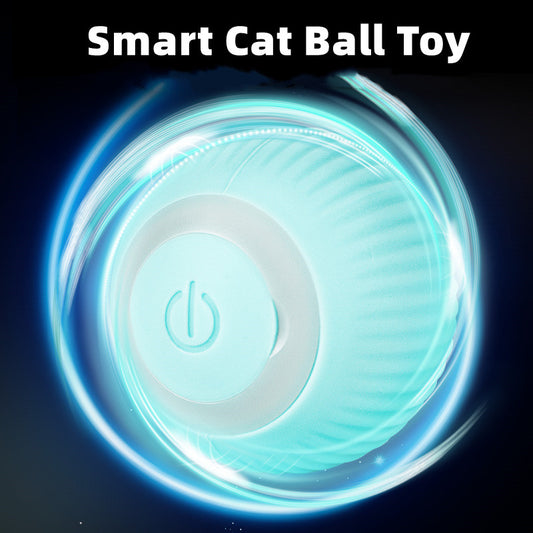 Smart Interactive LED Cat Ball Toy in Blue & Pink - Automatic Motion Sensor Pet Entertainer